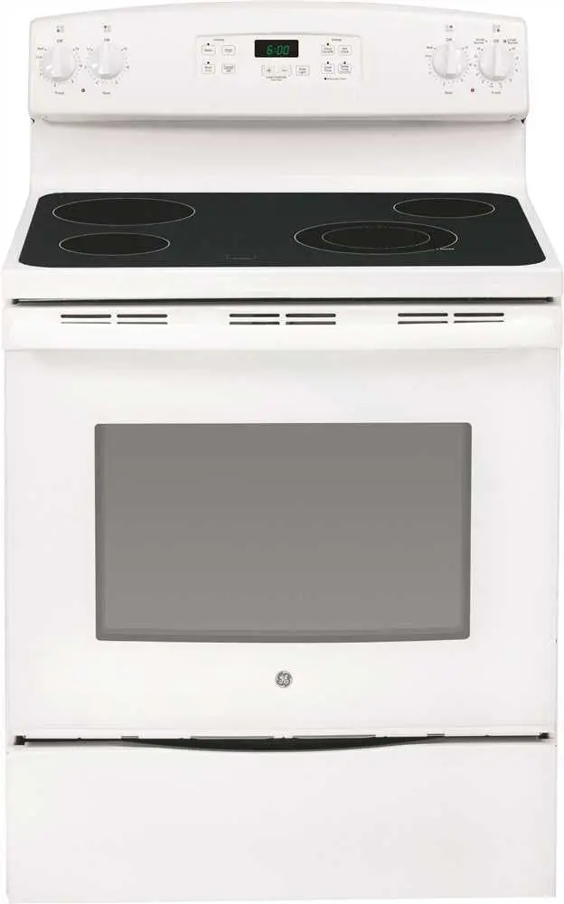 Ge&Reg; 30-Inch 5.3 Cu. Ft. Free-Standing Electric Range, White 1