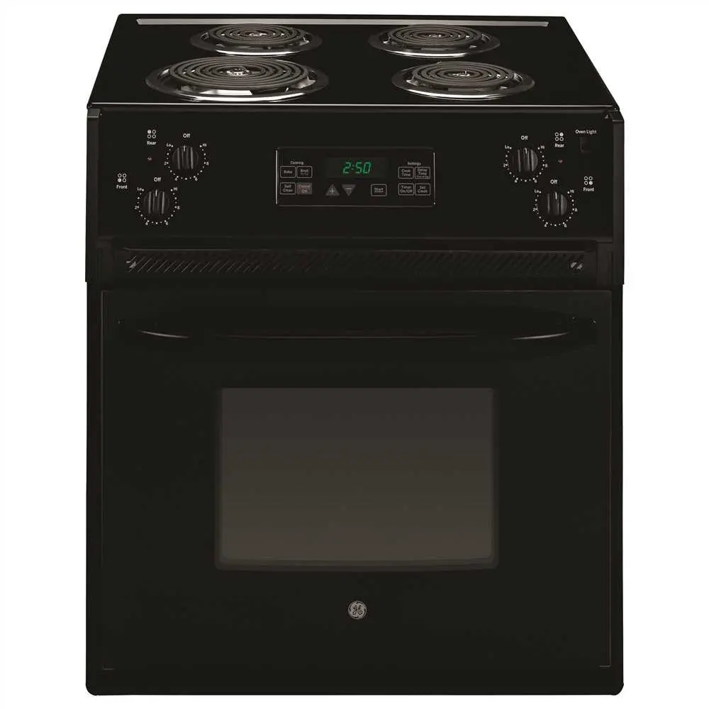 Ge&Reg; 27-Inch 3 Cu. Ft. Drop-In Electric Range, Black 1