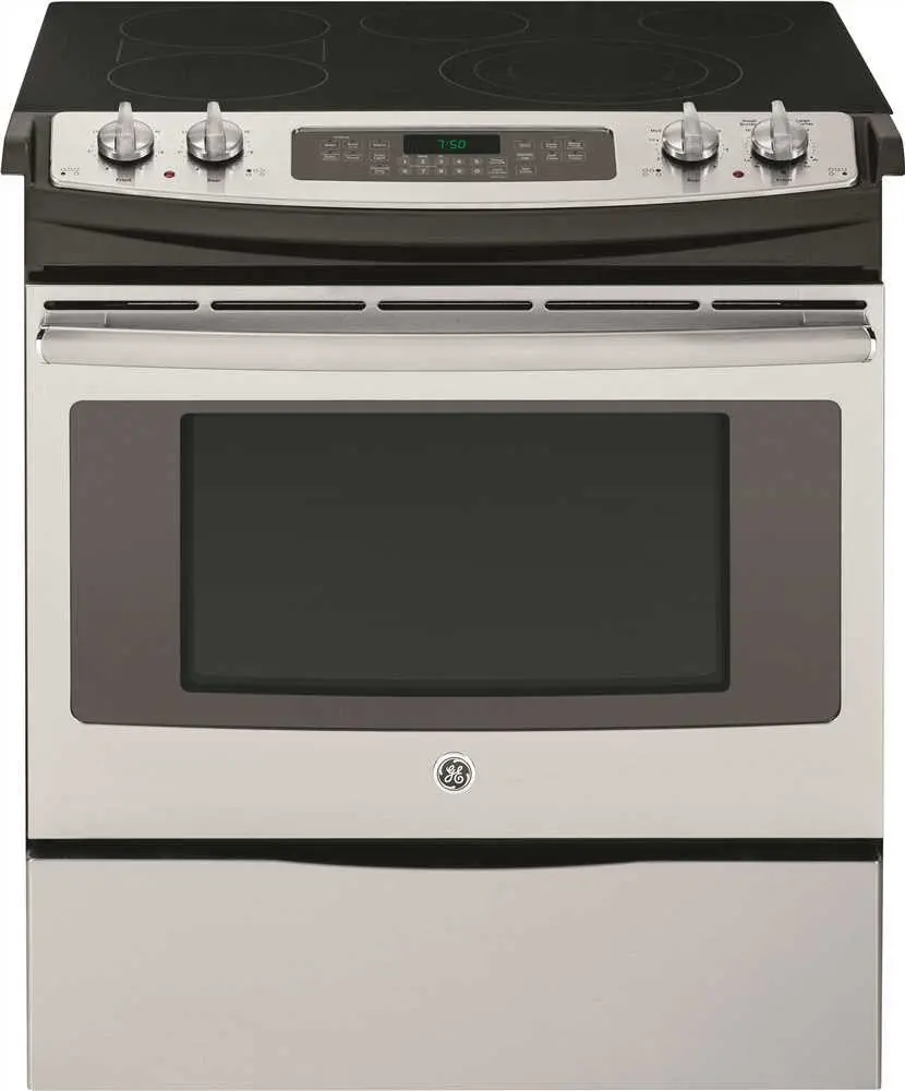 Ge&Reg; 30-Inch 4.4 Cu. Ft. Slide-In Electric Range, Stainless 1