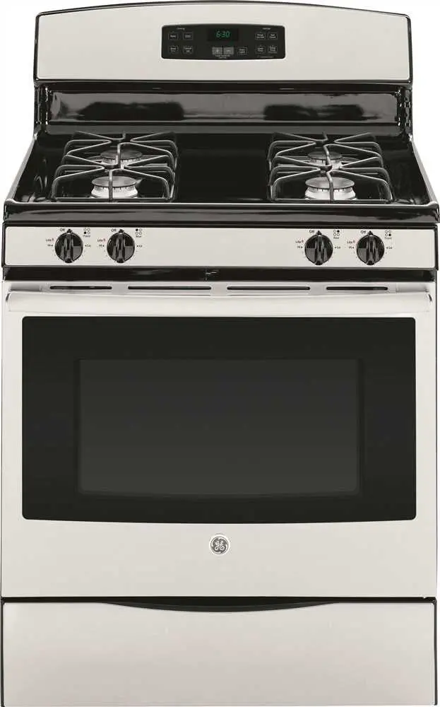Ge&Reg; 30-Inch 5 Cu. Ft. Free-Standing Gas Range, Stainless 1