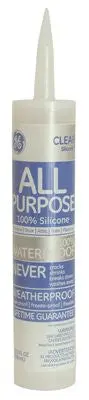 Ge&Reg; Silicone I Window & Door Caulk, 9.8 Oz. Cartridge, Clear 1