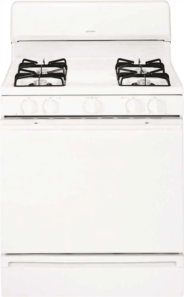 Hotpoint&Reg; 30-Inch 4.8 Cu. Ft. Free-Standing Gas Range, White 1