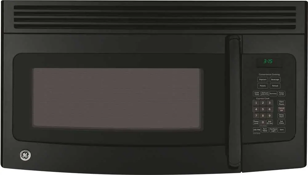 Ge&Reg; 1.6 Cu. Ft. Over-The-Range Microwave Oven, Black, 1000 Watts 1
