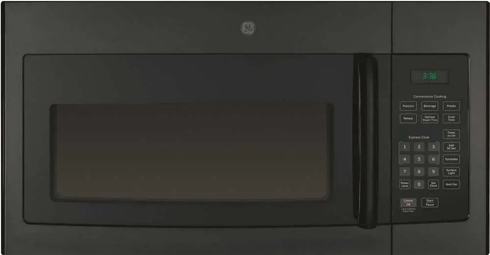 Ge&Reg; 1.6 Cu. Ft. Over-The-Range Microwave Oven, Black, 1000 Watts 1