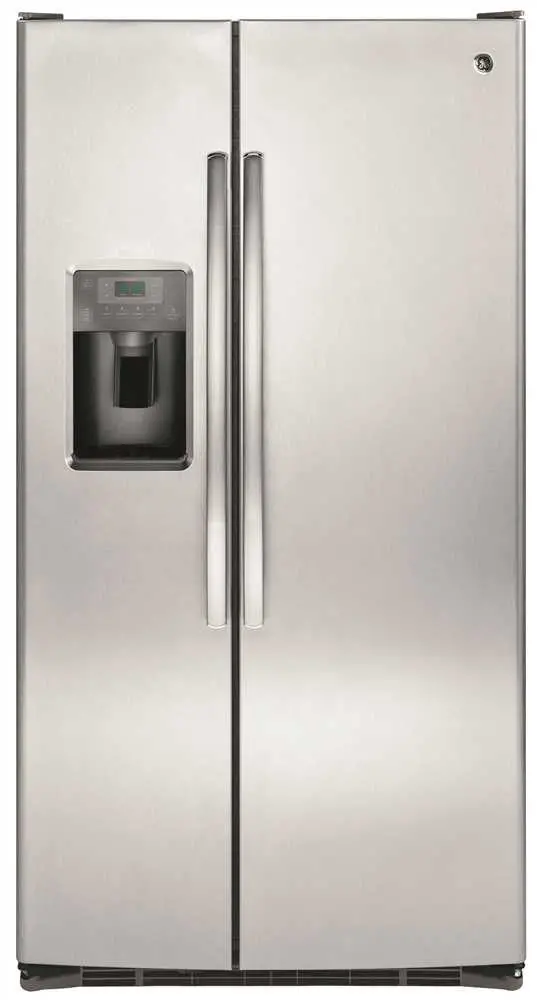 Ge&Reg; Energy Star&Reg; 25.4 Cu. Ft. Side-By-Side Refrigerator, Stainless 1