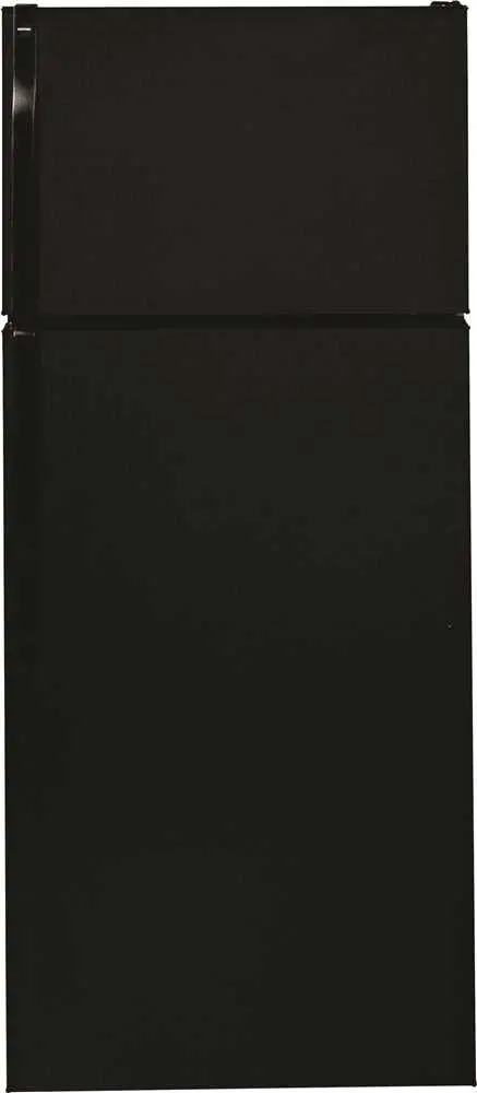 Hotpoint&Reg; 18.1 Cu. Ft. Top Freezer Refrigerator, Black, Reversible Door Swing 1