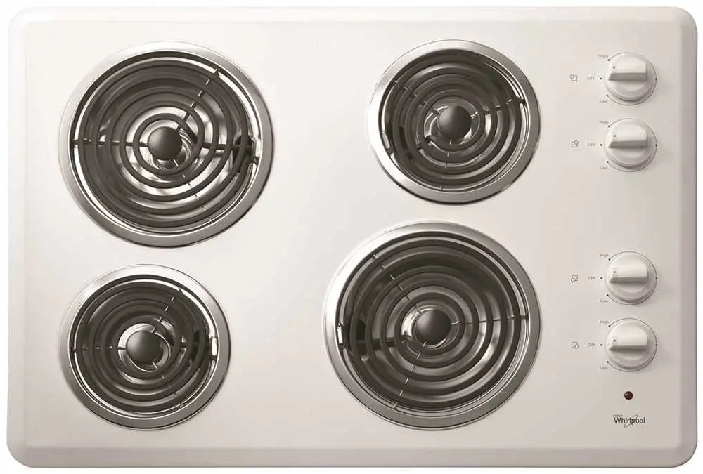 Whirlpool&Reg; Built-In Cooktop, White, 3.25 X 30 X 21 In. 1