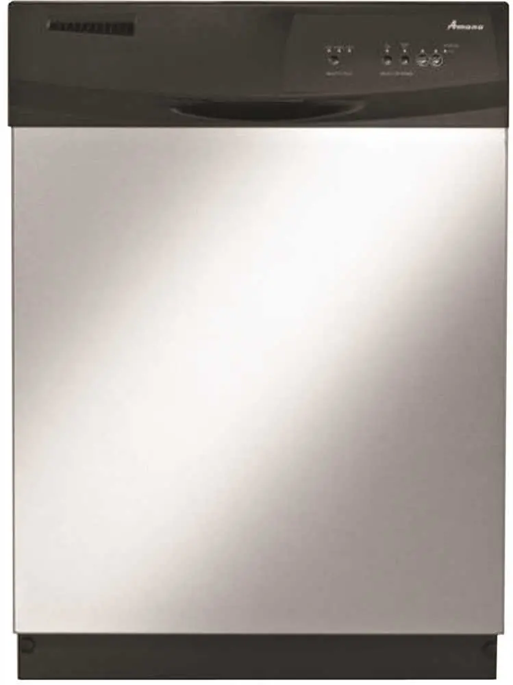Amana&Reg; Built-In 24 In. Tall Dishwasher With Electronic Front Controls, Stainless Steel, 3 Cycles 1