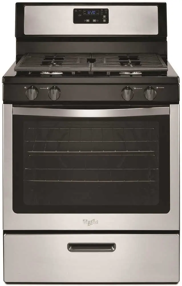 Whirlpool&Reg; 30-Inch 5.1 Cu. Ft. Single Oven Free-Standing Gas Range, Stainless 1