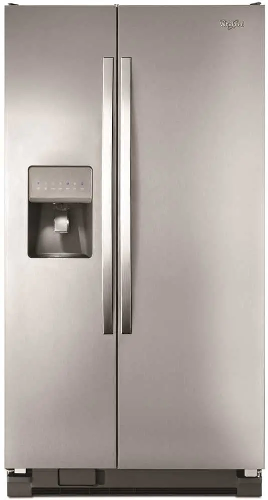 Whirlpool&Reg; Energy Star&Reg; 24.5 Cu. Ft. Side-By-Side Refrigerator, Monochromatic Stainless Steel 1