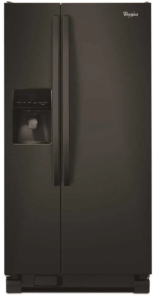 Whirlpool&Reg; Energy Star&Reg; 21.3 Cu. Ft. Side-By-Side Refrigerator, Black 1