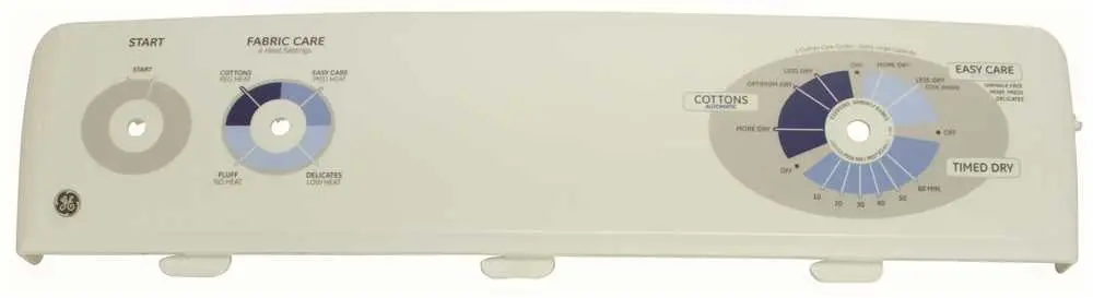 Ge&Reg; Dryer Control Panel Assembly 1