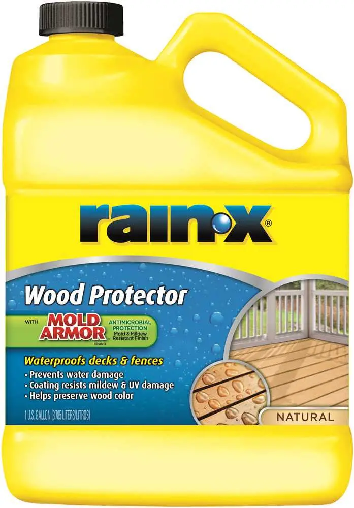 Rain-X&Reg; Wood Protector, Natural, 1 Gallon 1
