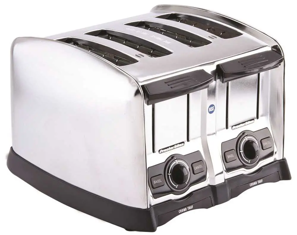 Hamilton Beach&Reg; 4 Slice Extra-Wide Slot Commercial Toaster, Chrome, 120 Volts 1