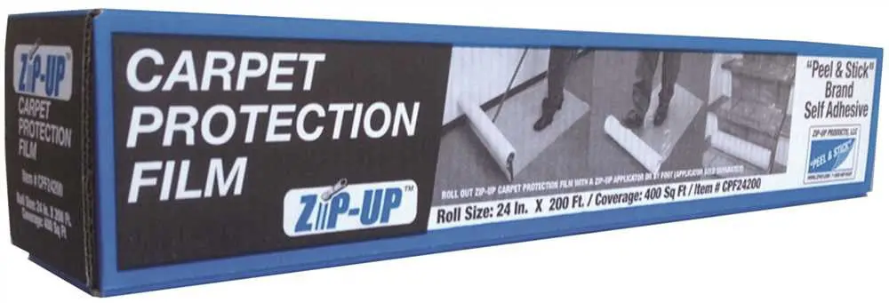 Zip-Up&Trade; Carpet Protection Film, 24 In. X 200 Ft. 1