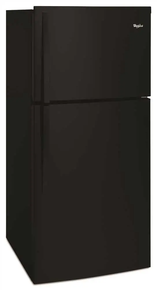Whirlpool&Reg; 19 Cu. Ft. Top Freezer Refrigerator, Black,  Reversible Door Swing 1