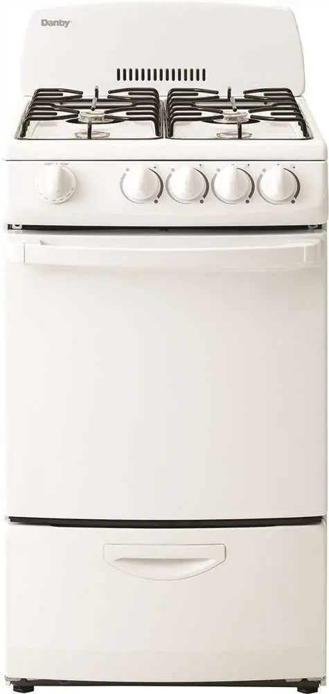 Danby&Reg; 2.4 Cu. Ft. Freestanding Gas Range, White 1