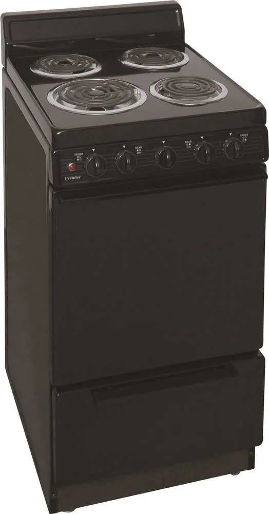 Premier 2.42 Cu. Ft. Freestanding Electric Range, Black 1