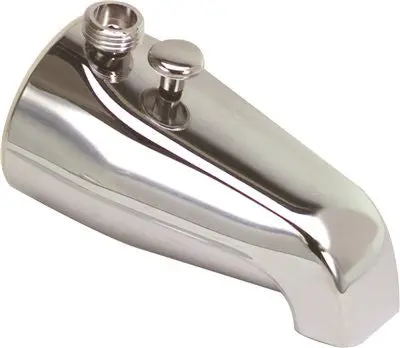 Bathtub Spout With Top Shower Diverter, Chrome, 3-4-Inch Ips 1