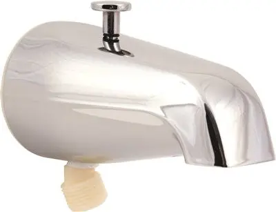 Proplus&Trade; Bathtub Spout With Diverter And Abs Bottom Shower Adapter, Chrome, 3-4-Inch Ips 1