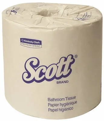 Scott&Reg; Standard Roll 2-Ply Bath Tissue, White, 4.1X4.0", 506 Sheets Per Roll, 80 Rolls Per Case 1