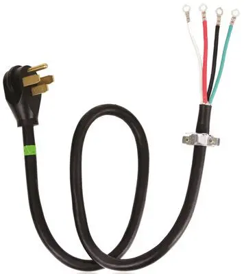 Whirlpool&Reg; 4 Wire Range Cord, 40 Amp, 4 Ft. 1