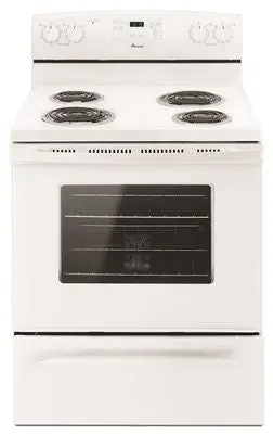 Amana&Reg; 30-Inch 4.8 Cu. Ft. Single Oven Free-Standing Electric Range, White 1