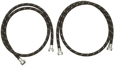Whirlpool&Reg; Inlet Washer Hose With Nylon Braid And Gooseneck Fittings, 6 Ft. 1