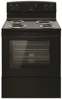 Amana&Reg; 30-Inch 4.8 Cu. Ft. Single Oven Free-Standing Electric Range, Black 1