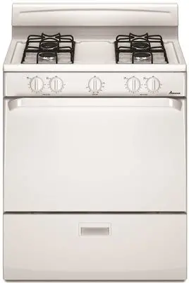 Amana&Reg; 30-Inch 5.1 Cu.' Single Oven Free-Standing Gas Range, White 1