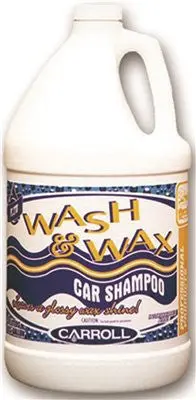 Carroll&Reg; Wash And Wax Car Wash Shampoo, Yellow, 1 Gallon 1