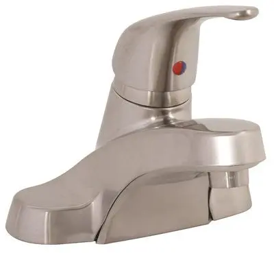 Westlake Bathroom Faucet Single Lever Pvd Brushed Nickel 50-50 Pop Up 1