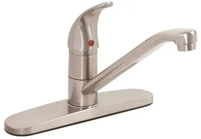 Kitchen Faucet Without Sprayer Pvd Brushed Nickel 1
