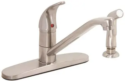 Kitchen Faucet With Sprayer Pvd Brushed Nickel 1