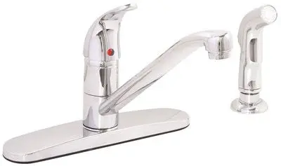 Kitchen Faucet Single Lever With Sprayer Chrome 1