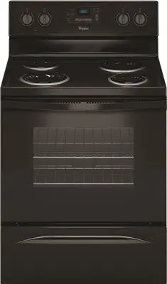Whirlpool&Reg; 30-Inch 4.8 Cu. Ft. Single Oven Free-Standing Electric Range, Black 1