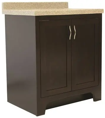 Design House&Reg; Ventura Bathroom Vanity Cabinet, Ready To Assemble, 2 Door, Espresso, 24X33-1-2X21" 1