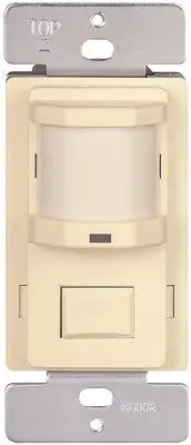 Motion Sensor 120V 500W Lights Off & Auto Push Button Ivory 1