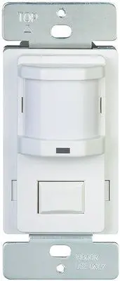 Motion Sensor 120V 500W Lights Off & On Switch White 1