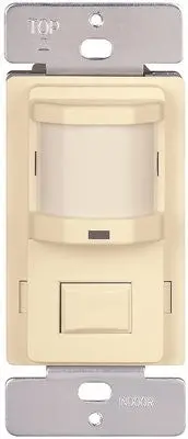 Motion Sensor 120V 500W Lights Off & On Switch Ivory 1