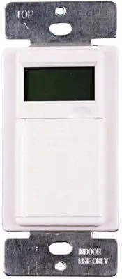Timer 7 Day Programmable  Lcd Digital In Wall White 1