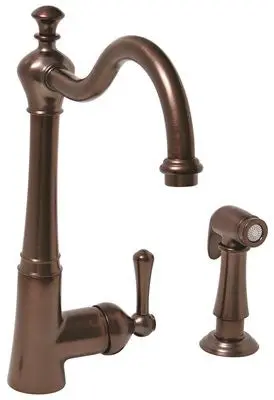Kitchen Faucet Single Lever With Sprayer Oil Rubbed Bronze 1