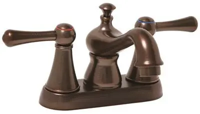 Bathroom Faucet Lever Handles With Brass Pop Up Oil Rubbed Bronze 1