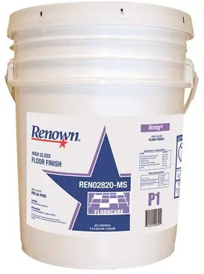 Renown&Reg; High-Gloss Floor Finish, 5 Gallon, 1 Pail 1