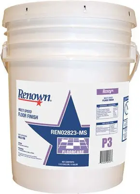 Renown&Reg; Multi Speed Floor Finish, 5 Gallon, 1 Pail 1