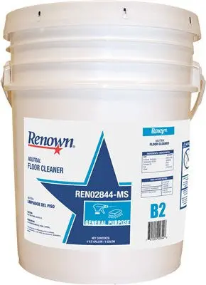 Renown&Reg; Neutral Floor Cleaner, 5 Gallon, 1 Pail 1