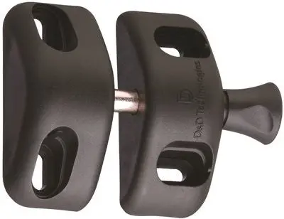 D&D Magnalatch Side Pull Black Gate Latch 1
