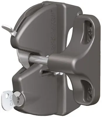 D&D Lokklatch General Purpose Black Gate Latch 1