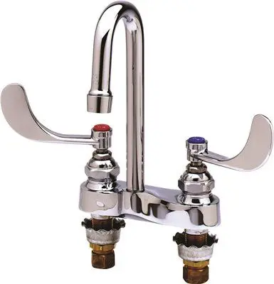T & S 4 Deck Mount Medical Bathroom Faucet 4 In. Cc Chrome 1
