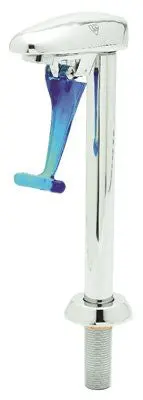 T & S Single Glass Filler Pedestal Push Back Heavy-Duty Chrome 1